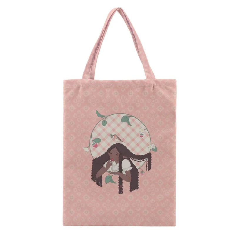 Strawberry Girl Tote Bag