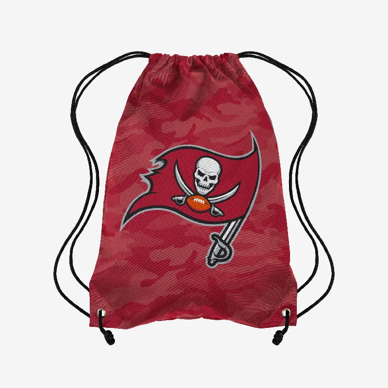 Tampa Bay Buccaneers Big Logo Camo Drawstring Backpack Elegant Bags, Limited Stock Available