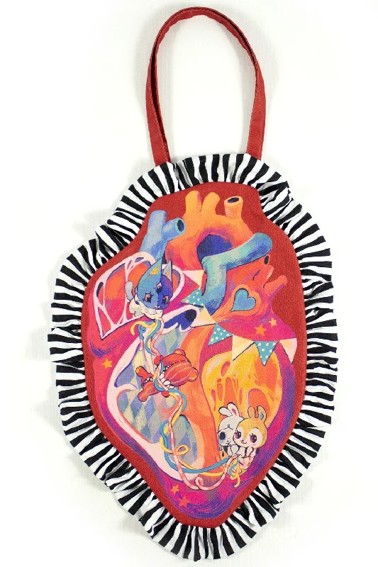 Twisted Circus Heart Totebag