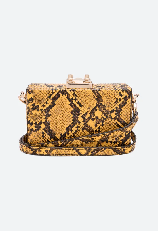 Snake Skin Pattern Clutch Bag Flash Sale On Designer Bags