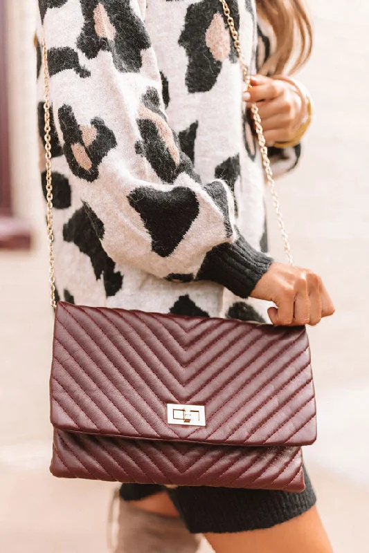 Delicate Details Faux Leather Clutch in Windsor Wine Chic Bags, Shop Now & Save
