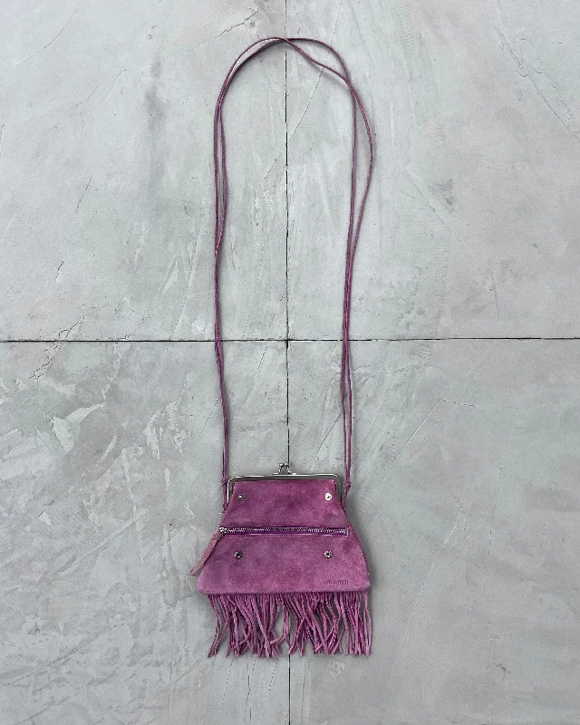 MIU MIU PINK SUEDE PURSE CLUTCH BAG Luxury Handbags, Budget-Friendly