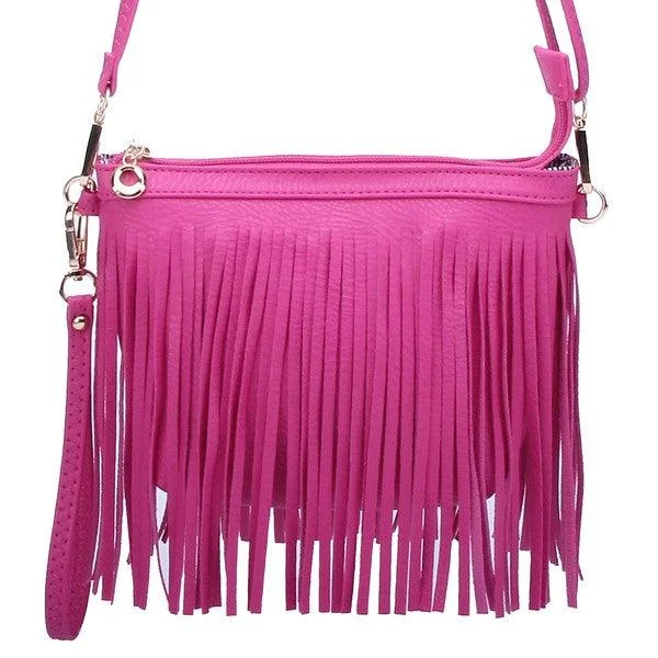 Western Fringe Clutch Crossbody Bag