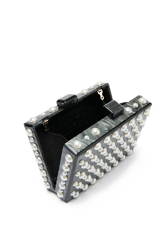 Pearly Resin Clutch Bag Your Perfect Bag At The Perfect Price