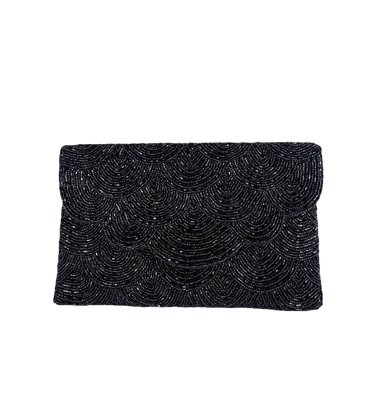 Beaded Clutch - Black Premium Bags, Special Prices