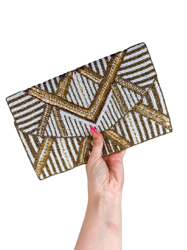 Beaded Clutch-Cleopatra Trendy Totes, Shop & Save