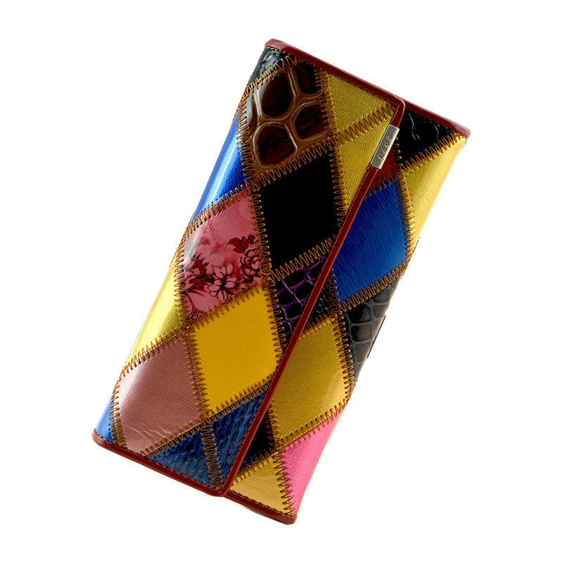 Fashion Long Genuine Leather Women Wallets Multicolor Patchwork Hasp Classic Female Clutch Carteira Feminina Women Purse Wallet Luxury Totes, Affordable Prices Fashion Long Genuine Leather Women Wallets Multicolor Patchwork Hasp Classic Female Clutch Carteira Feminina Women Purse Wallet Luxury Totes, Affordable Prices