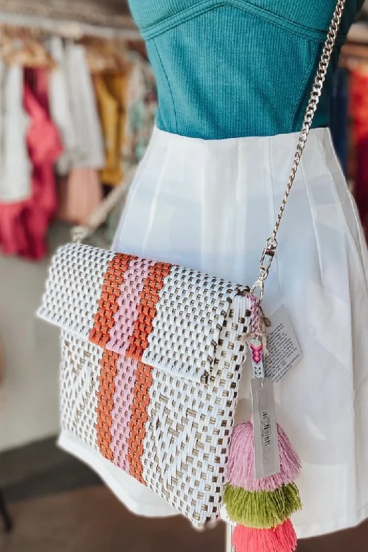 Giving Hearts Clutch Crossbody - Orange/Rose Trendy And Timeless Handbags Now On Sale Giving Hearts Clutch Crossbody - Orange/Rose Trendy And Timeless Handbags Now On Sale