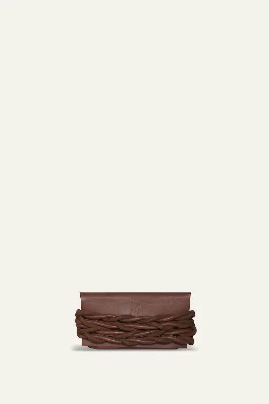 Glamourous Journey Medium Clutch in Brown Sleek Bags, Perfect Prices