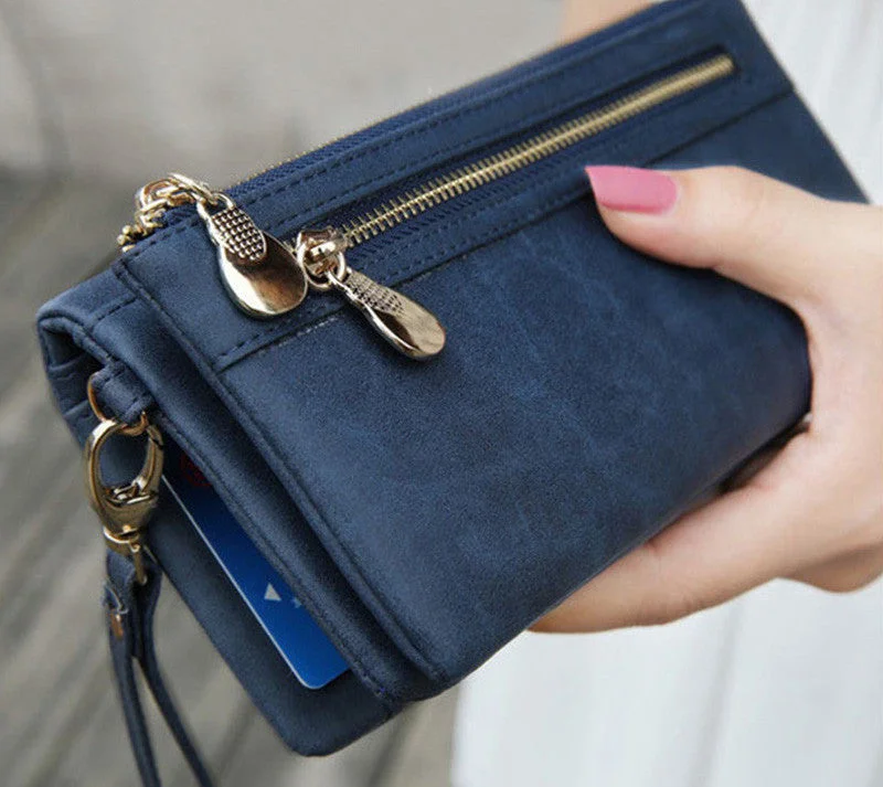 Fashion Women Wallets 9 Colors Matte PU Leather Double Zipper Soft Wallet Ladies Long Day Clutch Coin Purse Card Holder Stylish Bags At Unbeatable Prices Fashion Women Wallets 9 Colors Matte PU Leather Double Zipper Soft Wallet Ladies Long Day Clutch Coin Purse Card Holder Stylish Bags At Unbeatable Prices