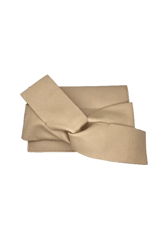 Knotty Mama Clutch - Beige Elegant Totes At Limited-Time Prices