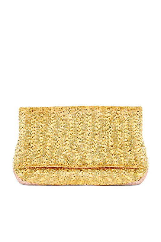 Luann Clutch - Gold Exclusive Discounts On Stylish Handbags