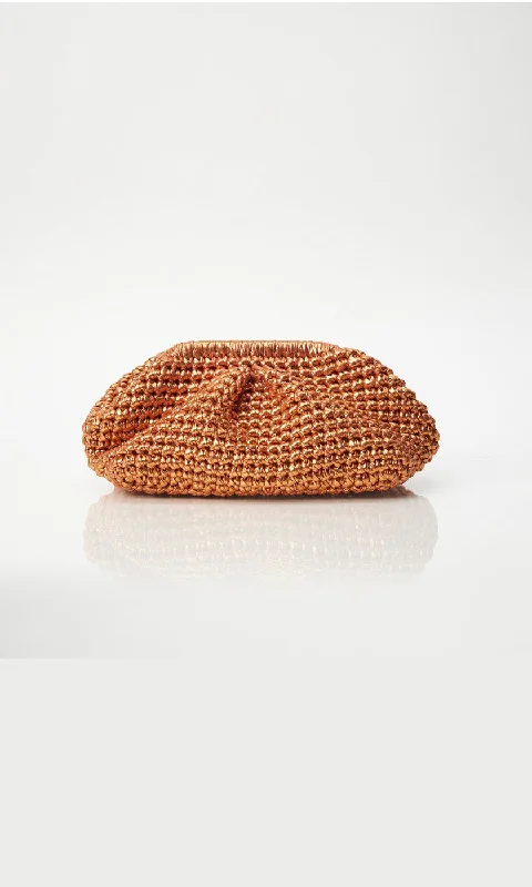 Basilica Clutch - Copper Timeless Handbags Now At Special Discounts