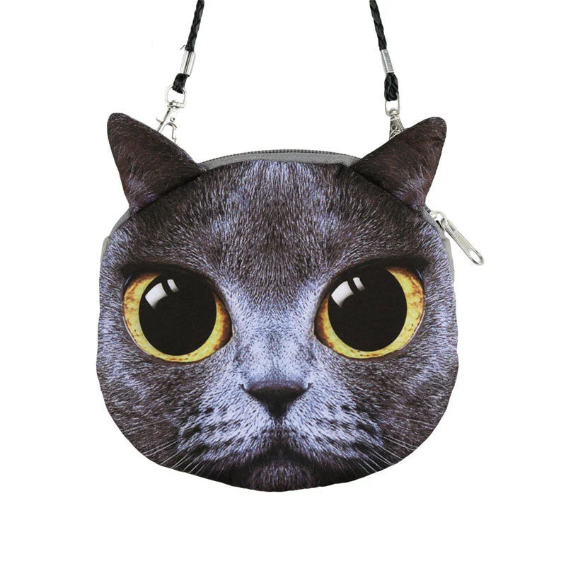 Women Cute Shoulder Bag Cat Face Pouch Bag Cartoon Print Zipper Closure Messenger Bag Coin Purse Clutch Bag Fashion Bags With Huge Discounts Women Cute Shoulder Bag Cat Face Pouch Bag Cartoon Print Zipper Closure Messenger Bag Coin Purse Clutch Bag Fashion Bags With Huge Discounts