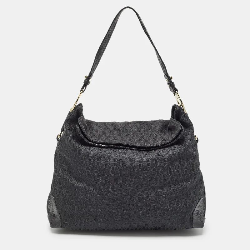 Aigner Monogram Canvas And Leather Logo Handle Hobo Luxury Totes At The Lowest Prices Of The Season Aigner Monogram Canvas And Leather Logo Handle Hobo Luxury Totes At The Lowest Prices Of The Season