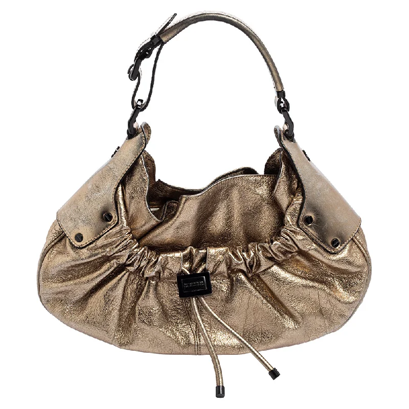 Burberry  Leather Warrior Drawstring Hobo Chic Bags, Shop Now & Save