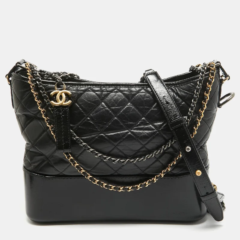 Chanel  Quilted Aged Leather Medium Gabrielle Hobo Flash Sale On Designer Bags