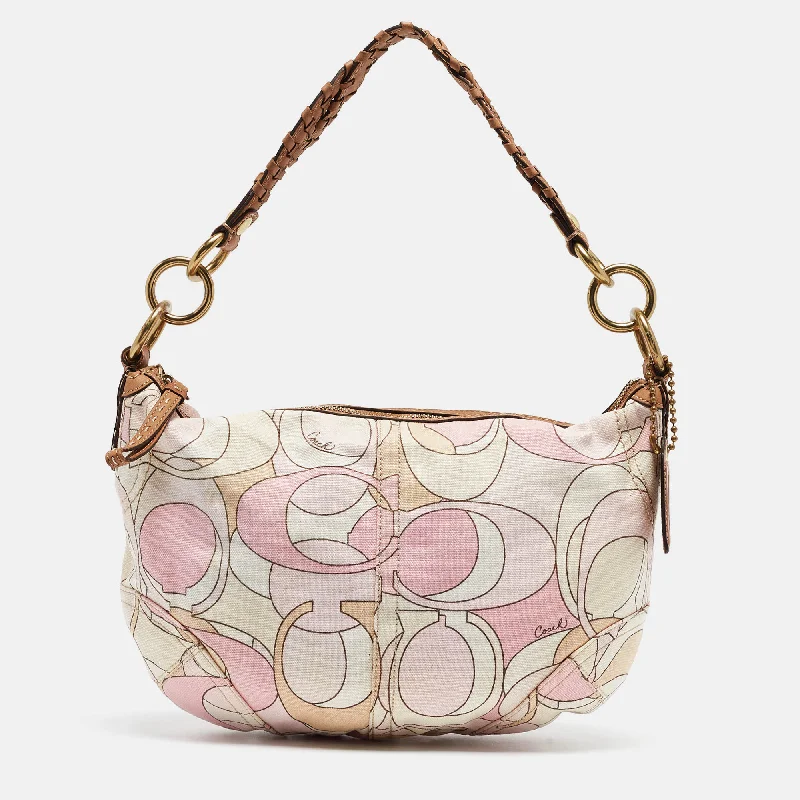 Coach color Signature Canvas Hobo