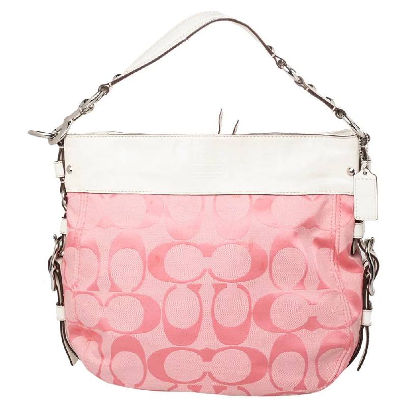 Coach  Signature Canvas And Leather Hobo Affordable Elegance With High-Quality Bags