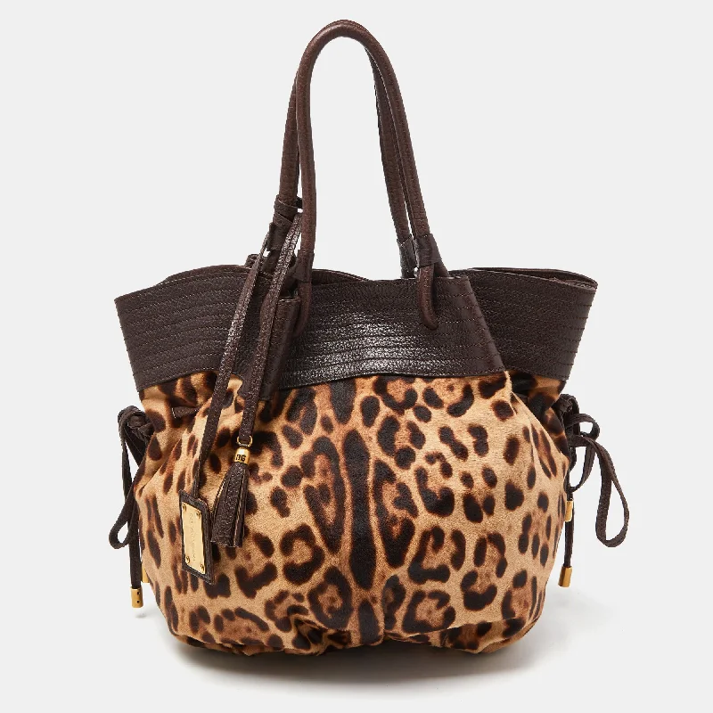 Dolce & Gabbana Leopard Calf Hair And Leather Drawstring Hobo Upgrade Your Look With Our Exclusive Bag Deals Dolce & Gabbana Leopard Calf Hair And Leather Drawstring Hobo Upgrade Your Look With Our Exclusive Bag Deals