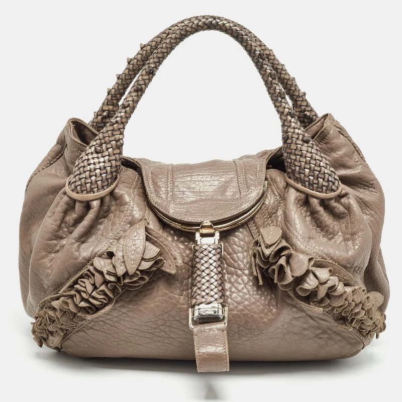 Fendi  Leather Raffle Spy Hobo Affordable Luxury With Top-Quality Handbags