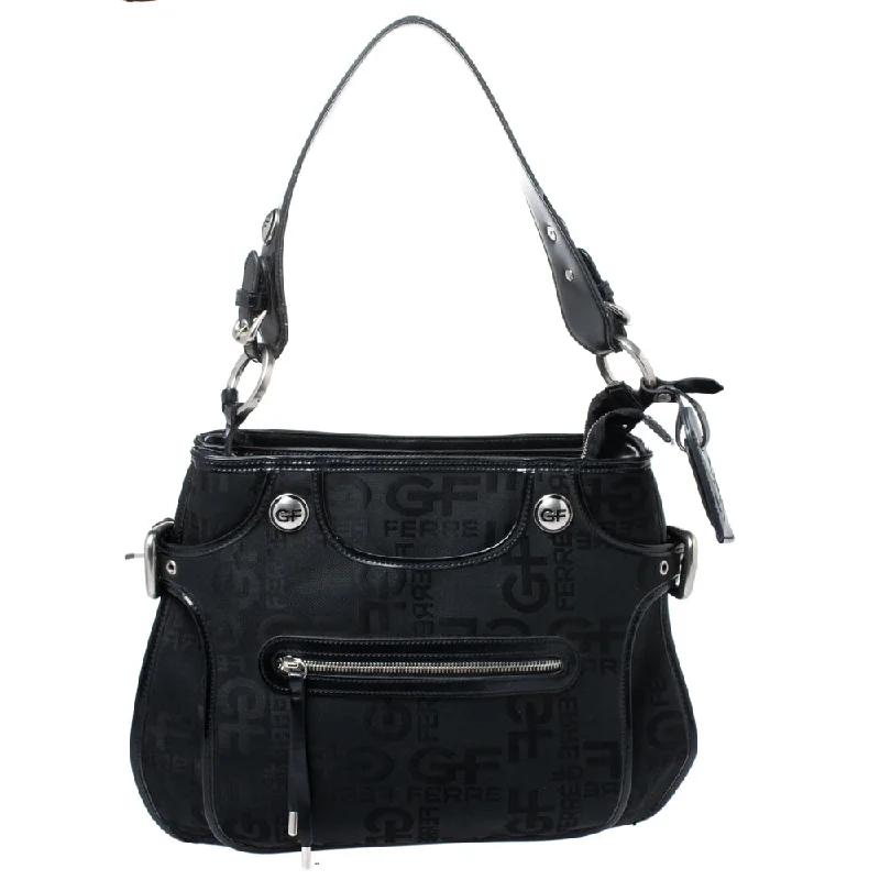 Gf Ferre  Signature Front Zip Hobo Handbag Deals For Every Occasion