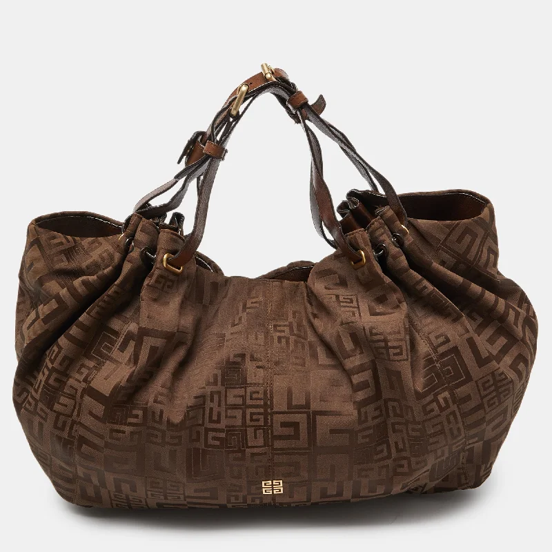 Givenchy Monogram Canvas And Leather Hobo