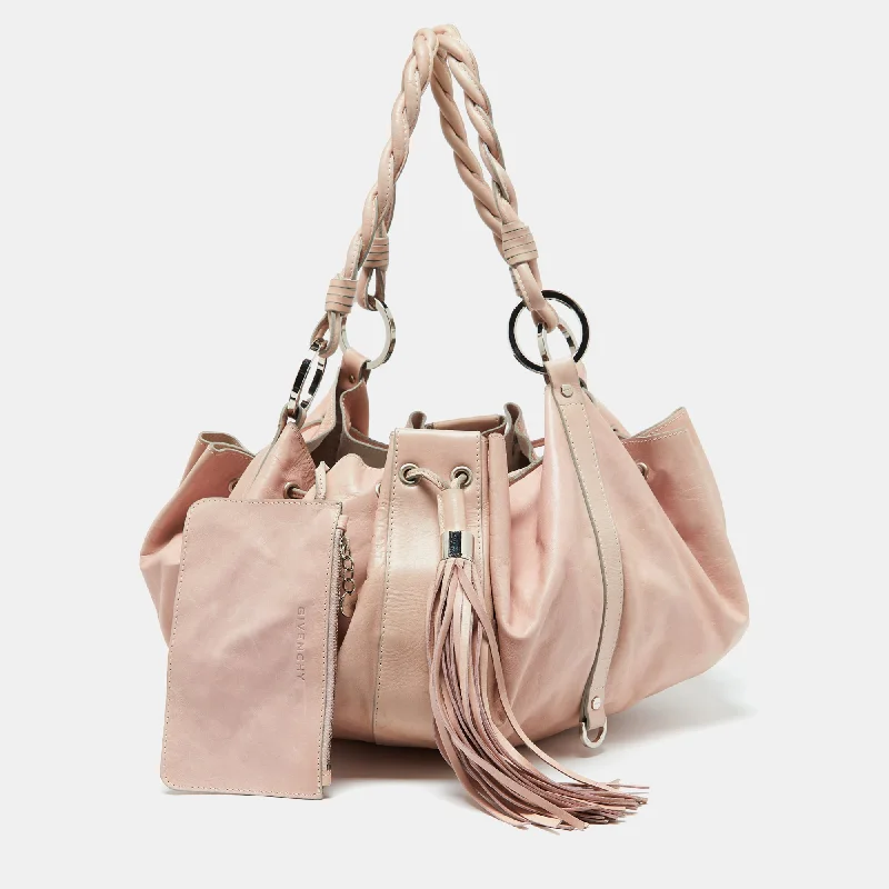 Givenchy Pink Leather Drawstring Tassel Hobo Fashionable Bags With Special Seasonal Offers Givenchy Pink Leather Drawstring Tassel Hobo Fashionable Bags With Special Seasonal Offers