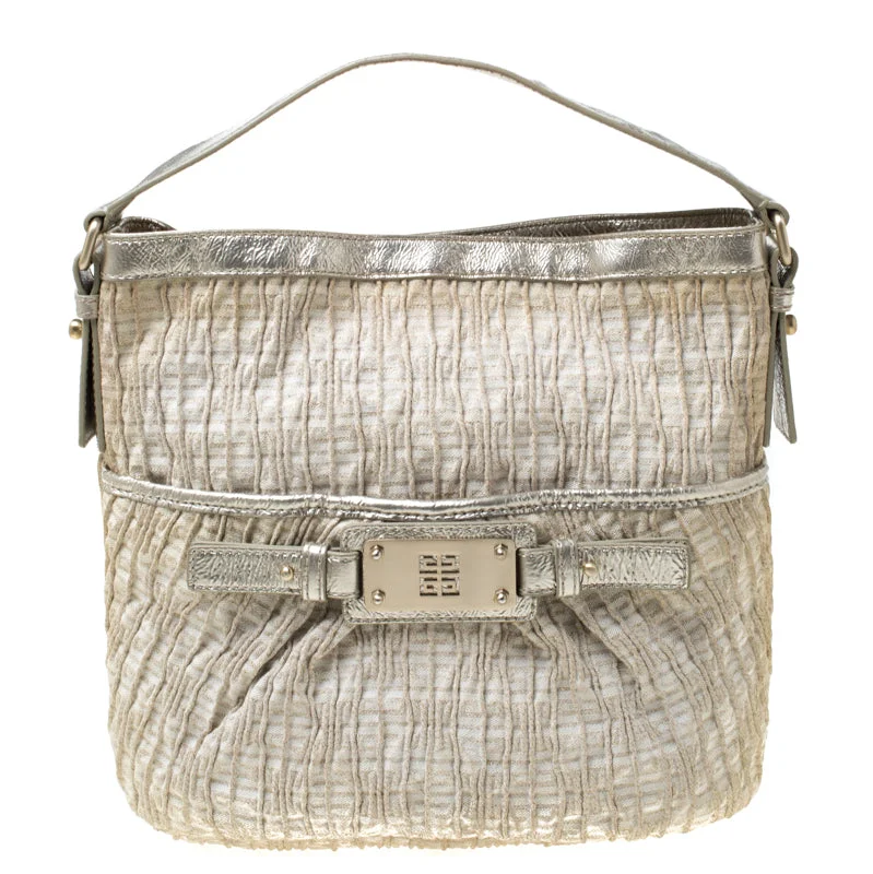 Givenchy Shimmering Canvas And Leather Small Trim Hobo Big Savings On Totes, Crossbody Bags, And More Givenchy Shimmering Canvas And Leather Small Trim Hobo Big Savings On Totes, Crossbody Bags, And More