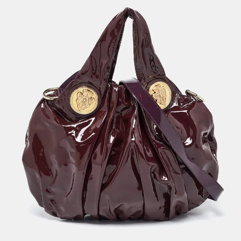 Gucci  Patent Leather Small Hysteria Hobo Your Perfect Bag At The Perfect Price