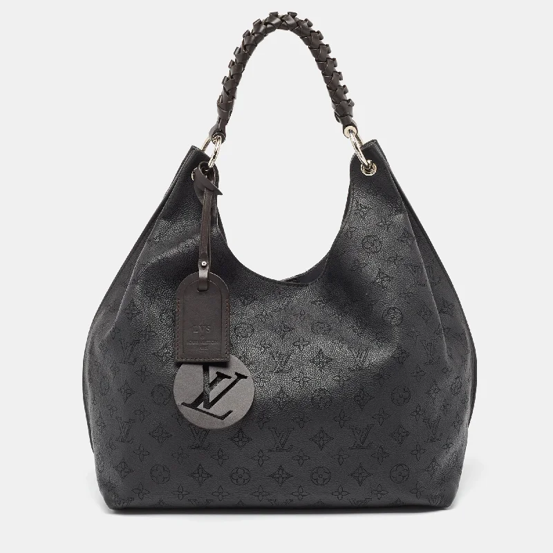 Louis Vuitton  Monogram Mahina Leather Carmel Hobo Best Handbag Sale Of The Season