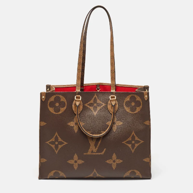 Louis Vuitton Monogram Reverse Giant Canvas Onthego Gm Bag Statement Handbags At Unbeatable Discounts Louis Vuitton Monogram Reverse Giant Canvas Onthego Gm Bag Statement Handbags At Unbeatable Discounts