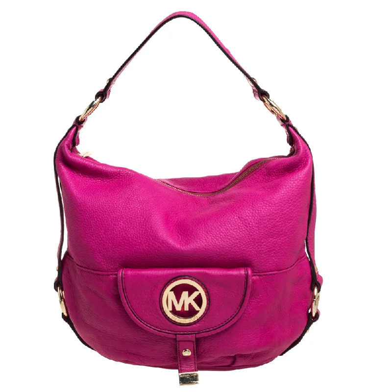 Michael Michael Kors Fuchsia Leather Fulton Hobo Your Perfect Bag At The Perfect Price Michael Michael Kors Fuchsia Leather Fulton Hobo Your Perfect Bag At The Perfect Price
