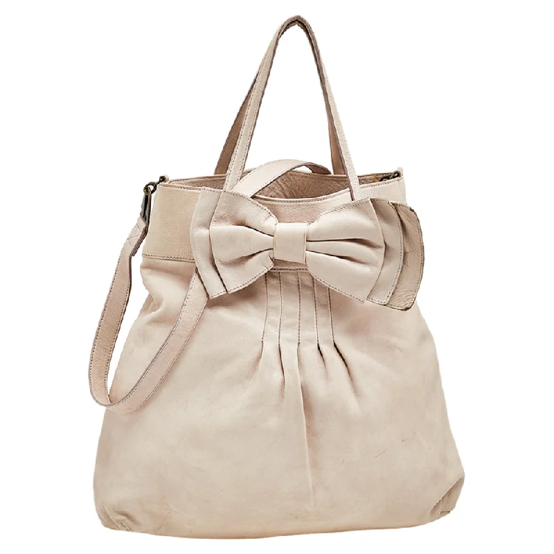 Red Valentino  Leather Bow Frame Satchel Grab Your Favorite Handbags For Less