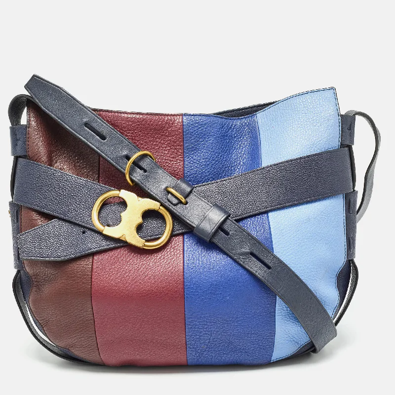 Tory Burch color Leather Gemini Hobo Luxury Handbags At Budget-Friendly Rates