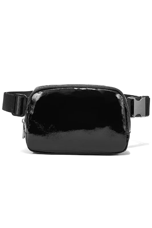 B1062 Liv Patent Leather Fanny Pack Affordable Elegance, Grab Yours