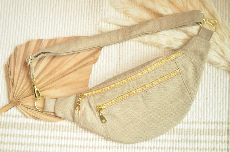 Large Fanny Pack: Taupe Carry Elegance For Less – Best Bag Deals Here