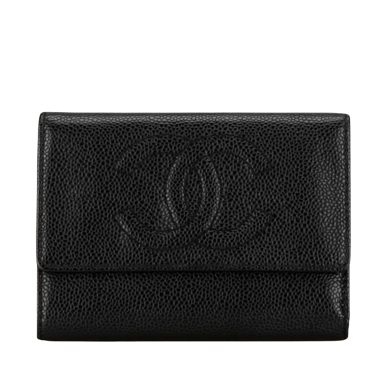 Chanel Logo Cc  Leather Wallet  (Pre-Owned)