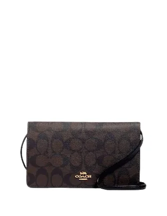 Flash Sale Fever Coach Anna Foldover Clutch Crossbody In Signature Canvas Fashionable Handbags, Limited-Time Deals Flash Sale Fever Coach Anna Foldover Clutch Crossbody In Signature Canvas Fashionable Handbags, Limited-Time Deals
