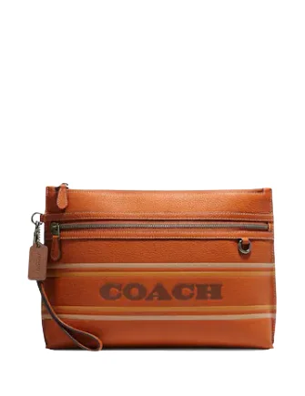 Stylish Bags For Fashion Influencers And Bloggers Coach Carry All Pouch With Coach Stripe Affordable Luxury With Top-Quality Handbags Stylish Bags For Fashion Influencers And Bloggers Coach Carry All Pouch With Coach Stripe Affordable Luxury With Top-Quality Handbags