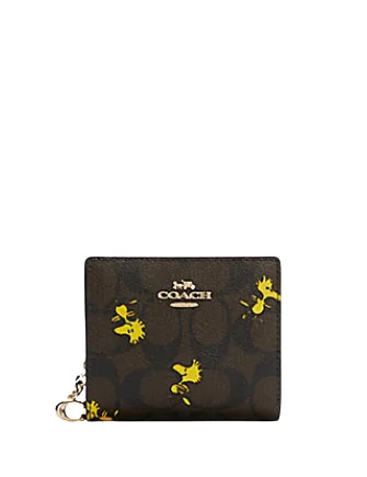 Crazy Discounts, Hurry Up Coach Coach X Peanuts Snap Wallet In Signature Canvas With Woodstock Print Luxury Totes, Affordable Prices Crazy Discounts, Hurry Up Coach Coach X Peanuts Snap Wallet In Signature Canvas With Woodstock Print Luxury Totes, Affordable Prices