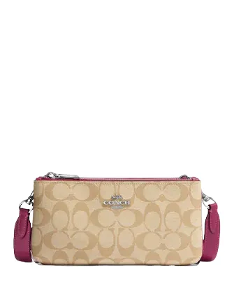 Bags For Minimalist And Functional Design Coach Double Zip Crossbody In Signature Canvas Trendy And Classic Bags Now At Unbeatable Discounts Bags For Minimalist And Functional Design Coach Double Zip Crossbody In Signature Canvas Trendy And Classic Bags Now At Unbeatable Discounts