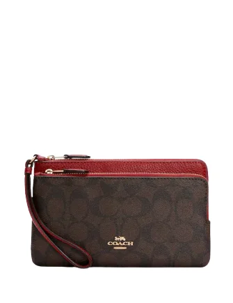 Premium Style Coach Double Zip Wallet In Signature Canvas Sleek And Stylish Handbags At Lower Prices Premium Style Coach Double Zip Wallet In Signature Canvas Sleek And Stylish Handbags At Lower Prices