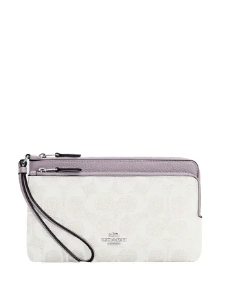 Casual Fashion Coach Double Zip Wallet In Signature Canvas Designer Bags At Exclusive Clearance Prices Casual Fashion Coach Double Zip Wallet In Signature Canvas Designer Bags At Exclusive Clearance Prices