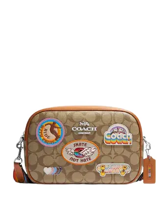 Luxury Bags For Working Professionals Coach Jamie Camera Bag In Signature Canvas With Patches Grab Stylish Bags Before They Sell Out Luxury Bags For Working Professionals Coach Jamie Camera Bag In Signature Canvas With Patches Grab Stylish Bags Before They Sell Out