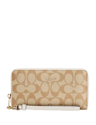 Chic Bags For Office Professionals And Urban Dwellers Coach Long Zip Around Wallet In Signature Canvas High-End Bags, Low-End Prices Chic Bags For Office Professionals And Urban Dwellers Coach Long Zip Around Wallet In Signature Canvas High-End Bags, Low-End Prices