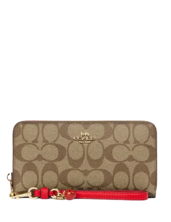 Professional Bags With Office Discounts Coach Long Zip Around Wallet In Signature Canvas With Strawberry Timeless Bags, Flash Sale Professional Bags With Office Discounts Coach Long Zip Around Wallet In Signature Canvas With Strawberry Timeless Bags, Flash Sale
