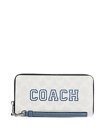 High-End Style Discounts Coach Long Zip Around Wallet In Signature Canvas With Varsity Motif Timeless Handbags, Flash Sale High-End Style Discounts Coach Long Zip Around Wallet In Signature Canvas With Varsity Motif Timeless Handbags, Flash Sale