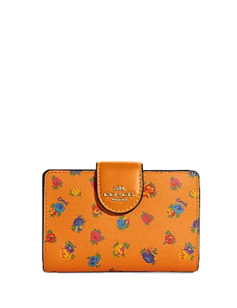 Luxury Bags On Sale Coach Medium Corner Zip Wallet With Mini Vintage Rose Print Luxury Totes At The Lowest Prices Of The Season