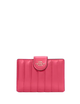 Chic & Cozy Collection Coach Medium Corner Zip Wallet With Quilting Elegant Bags With Limited Stock Available Chic & Cozy Collection Coach Medium Corner Zip Wallet With Quilting Elegant Bags With Limited Stock Available
